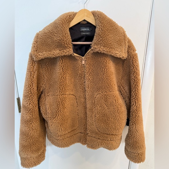 Carbon 38 Zip Up Teddy Jacket - Picture 2 of 5